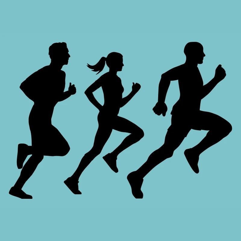 runner group Läufer Gruppe Team