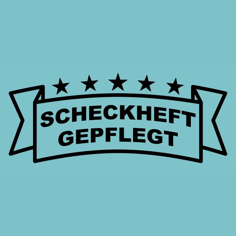 Scheckheftgepflegt Spruchband