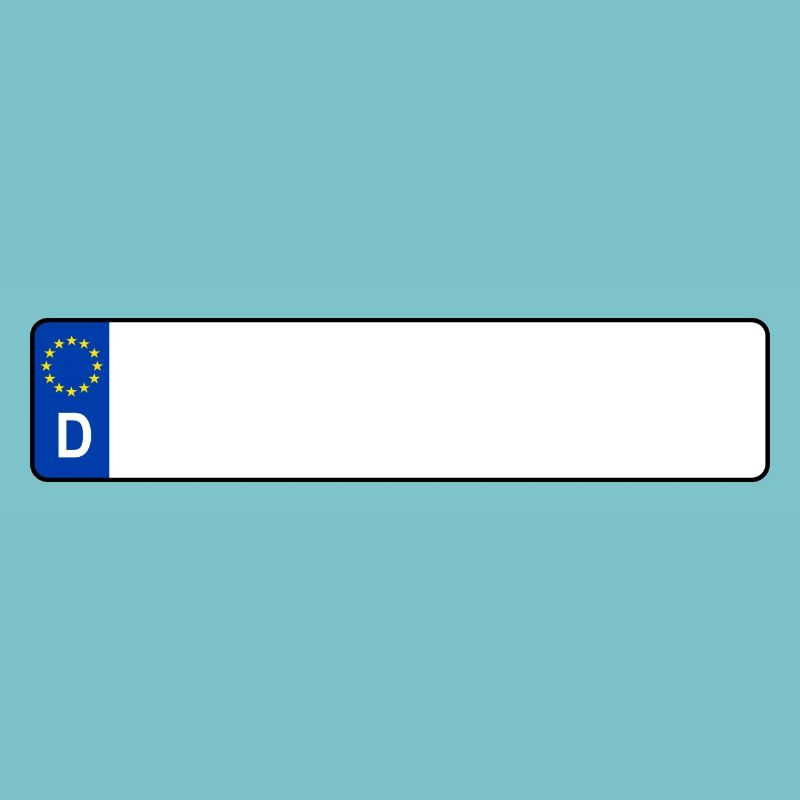 plaque d'immatriculation D