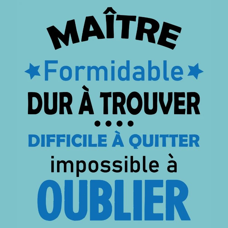 Maître formidable idée cadeau maître d'école