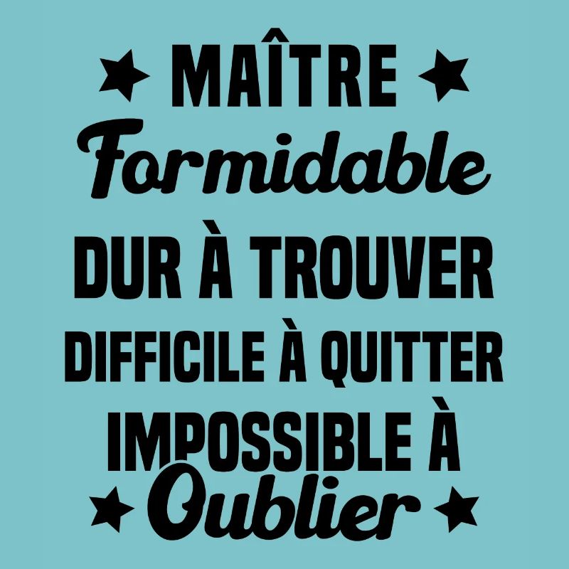 Maître Formidable Idée Cadeau Maître D'école