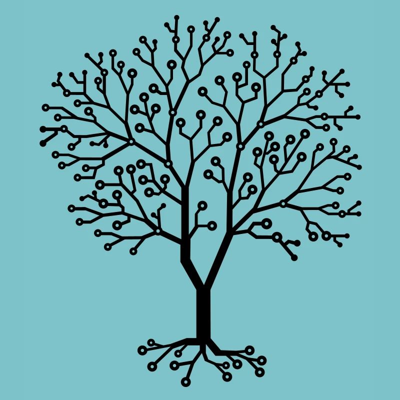 Computerplatinen - Baum aus Chips