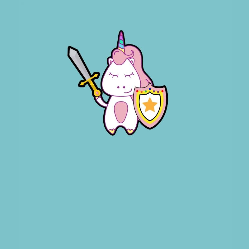 Bouclier épée licorne