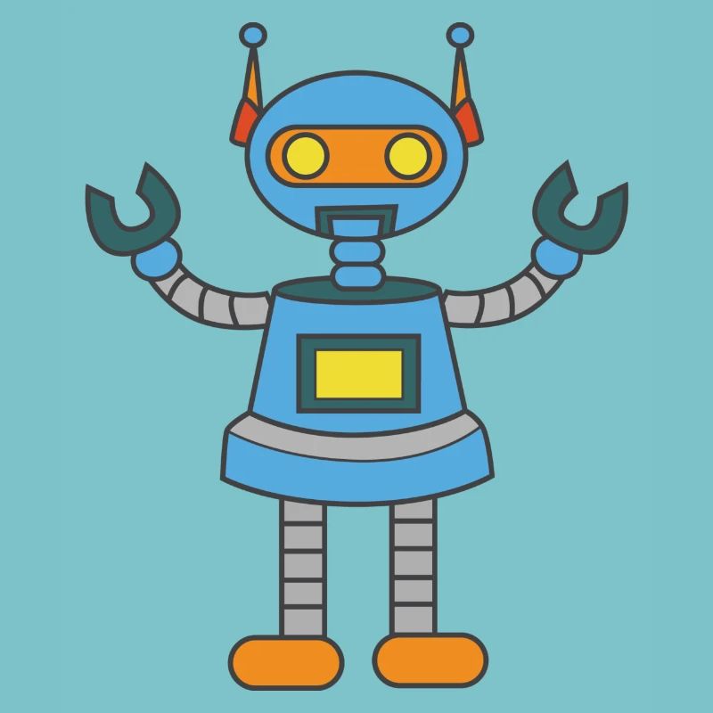 Feuille d’Ia comique robot Intelligence