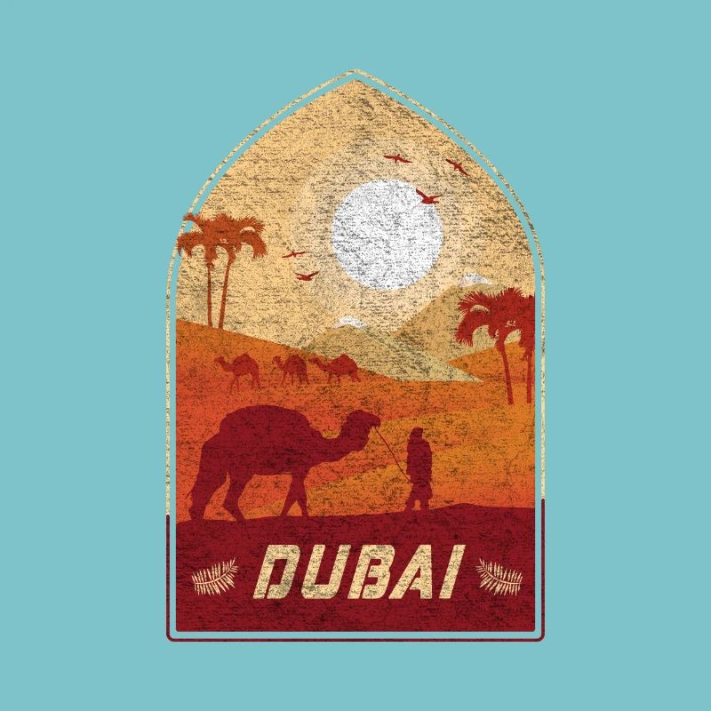 Dubai vintage camel design / gift idea