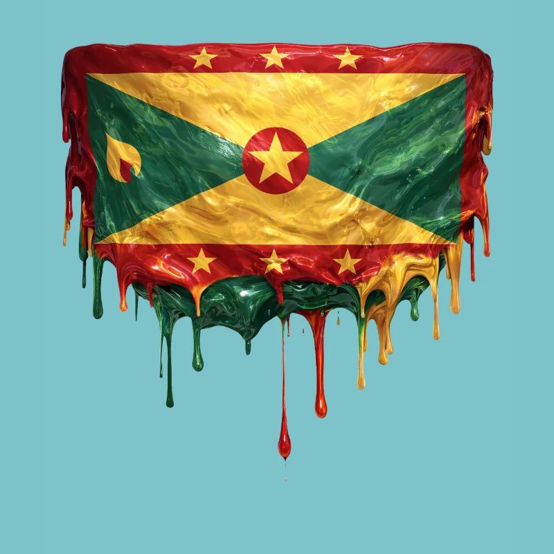 Grenada Dripping Flag