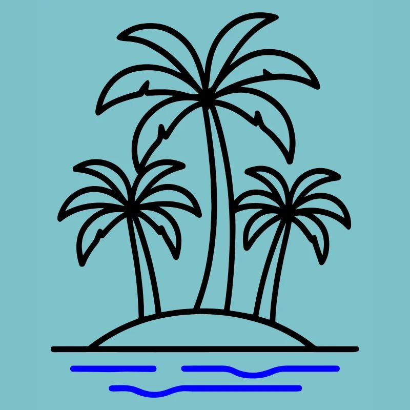 Palmen Insel Urlaub