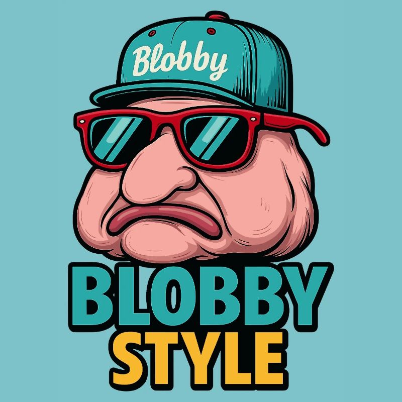 Blobby Style Cartoon Tee