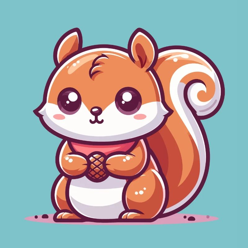 Eichhörnchen mit einem Samen