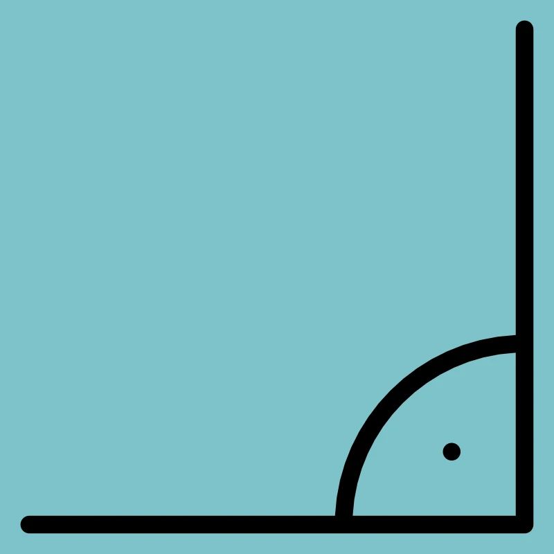 Icône de mathématiques - angle droit