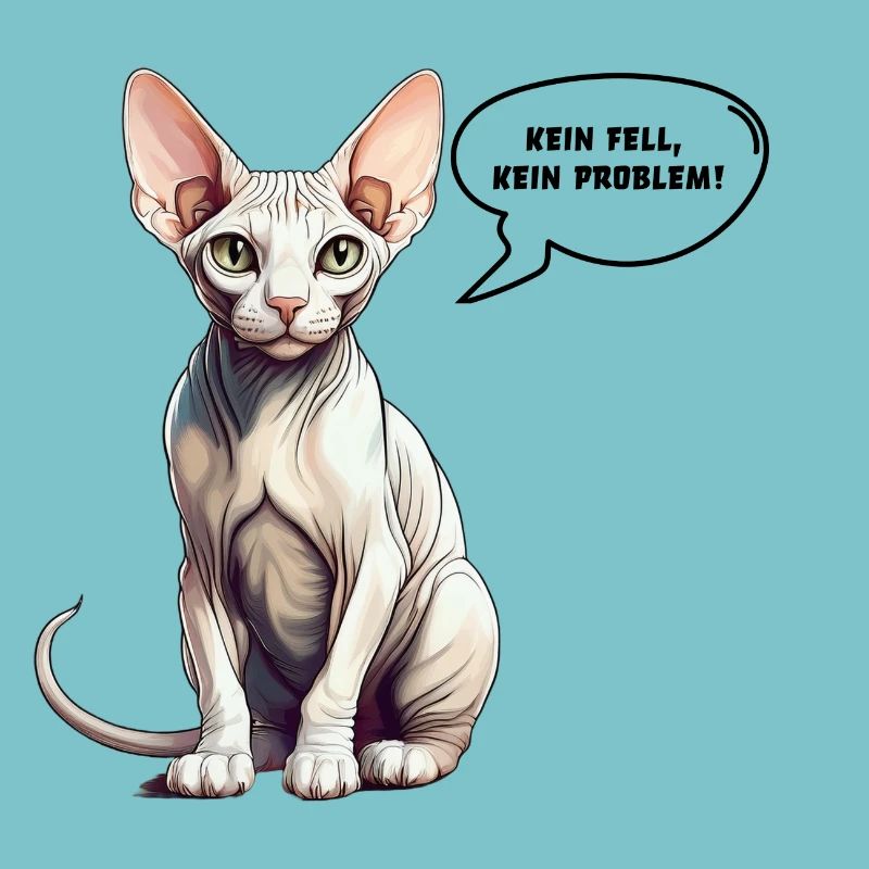 Sphynx Cat No Fur, No Problem