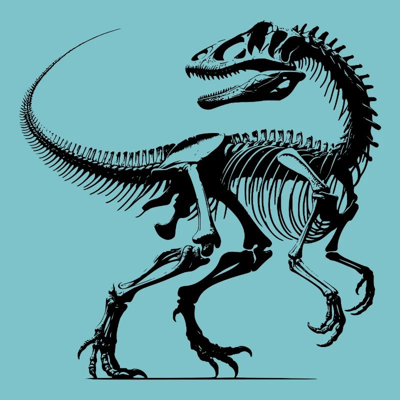 Dinosaurier Knochen Alt, Keine Haut, kein Problem