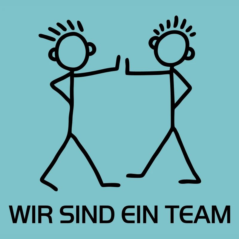 Strichmännchen - Wir sind ein Team