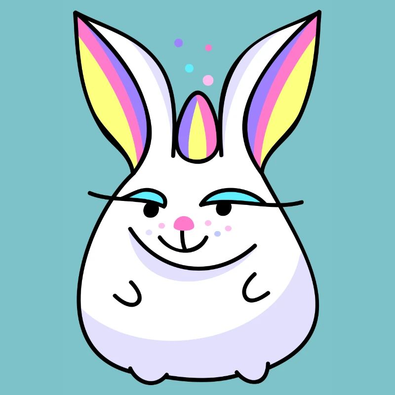 Hase als Einhorn