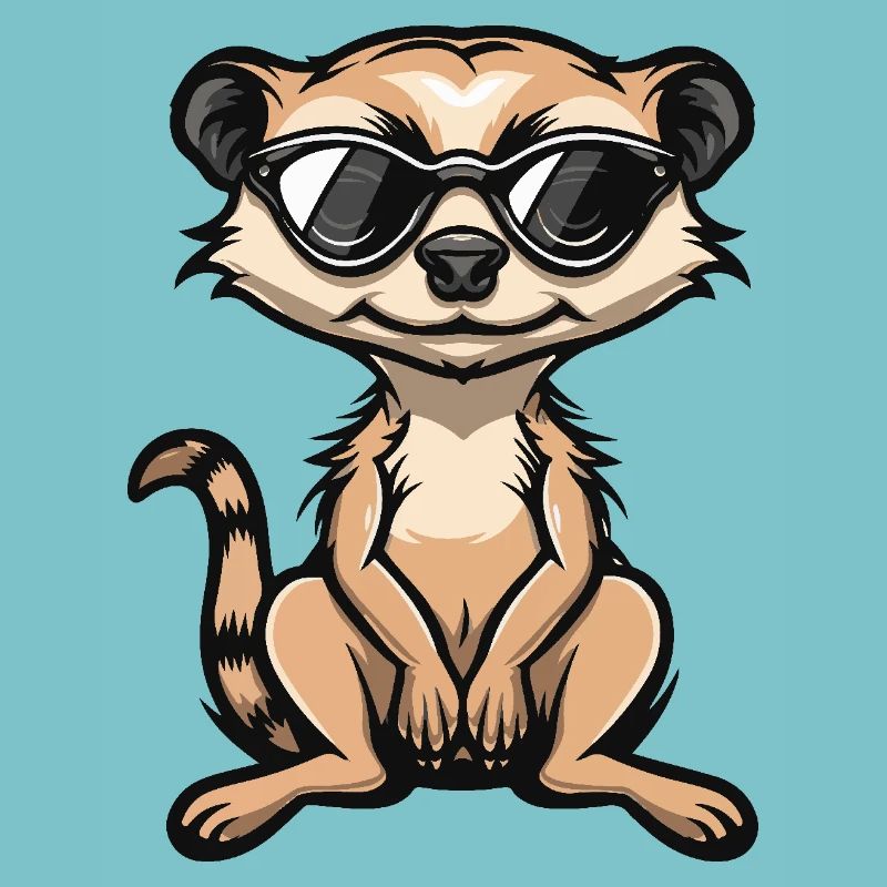 Suricate Bande dessinée cool
