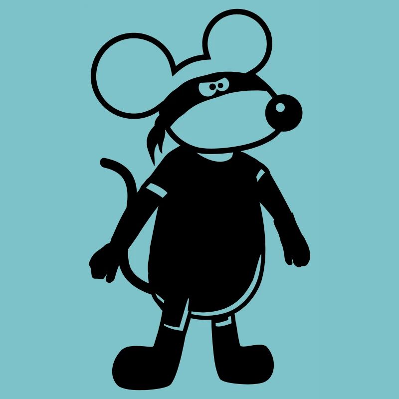 Maus Böse Räuber Ninja Überfall Dieb Einbrecher