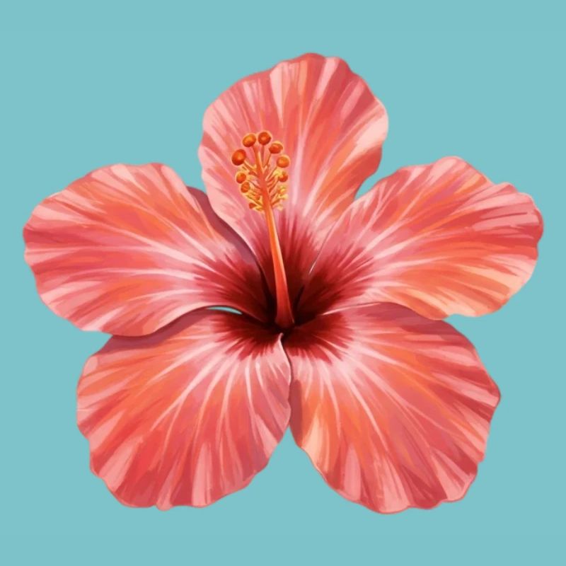 Pink Hibiscus Bloom Splash