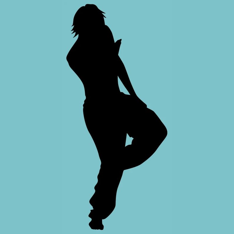 Sänger und Tänzer Silhouette Vektor-Design