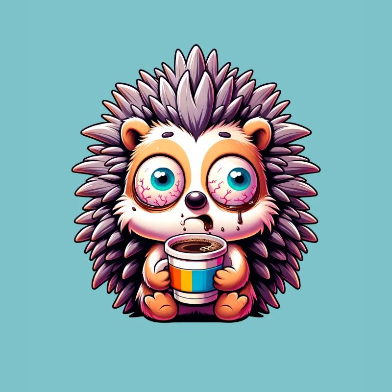 Hérisson avec café Coffee Caffeine Shock