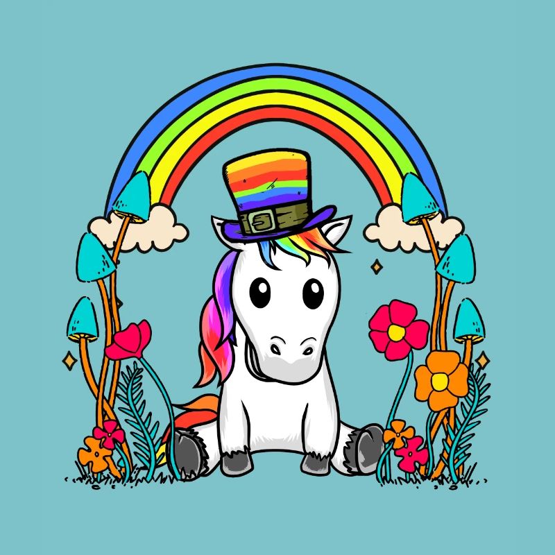 LGBT Regenbogen Einhorn Regenbogenfahne