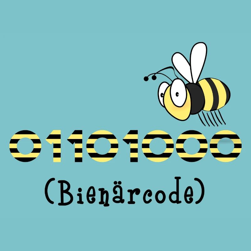 code binaire informatique cadeau de miel d'abeille