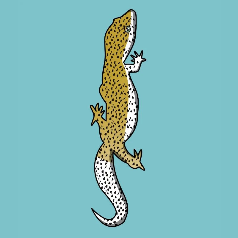 Eidechse - Gecko - Reptil - Geschenk - Echse