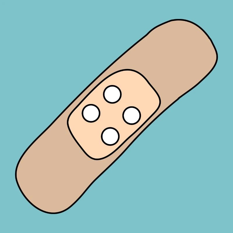 Patch, blessure, blessure, guérison, idée cadeau