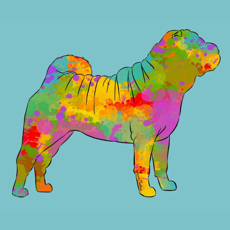Shar Pei Multicolor