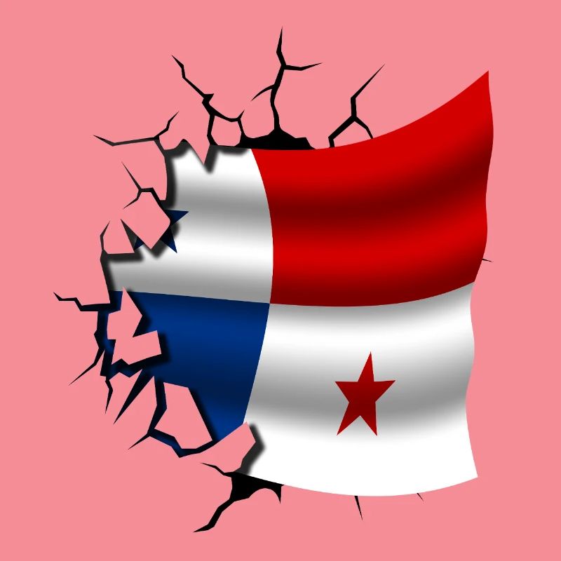 Drapeau du Panama - Panama - Drapeau Broken Design