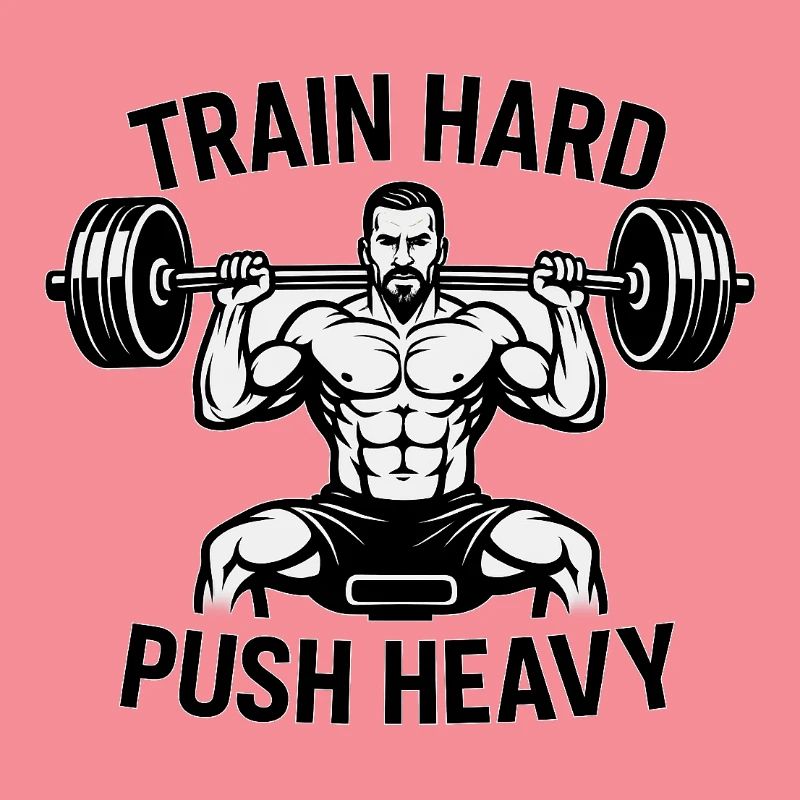 Devise de musculation Push Heavy