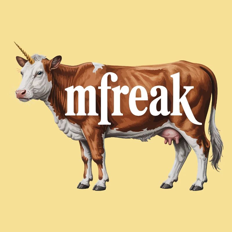 Typographie de vache étrange Tee