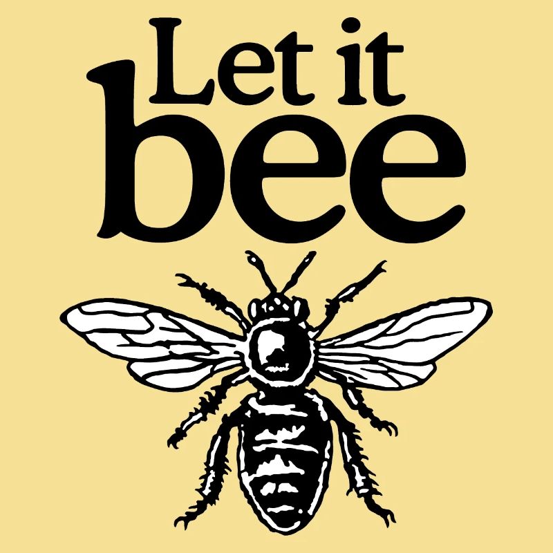 Let It Bee Beekeeper Quote Design (two-color)
