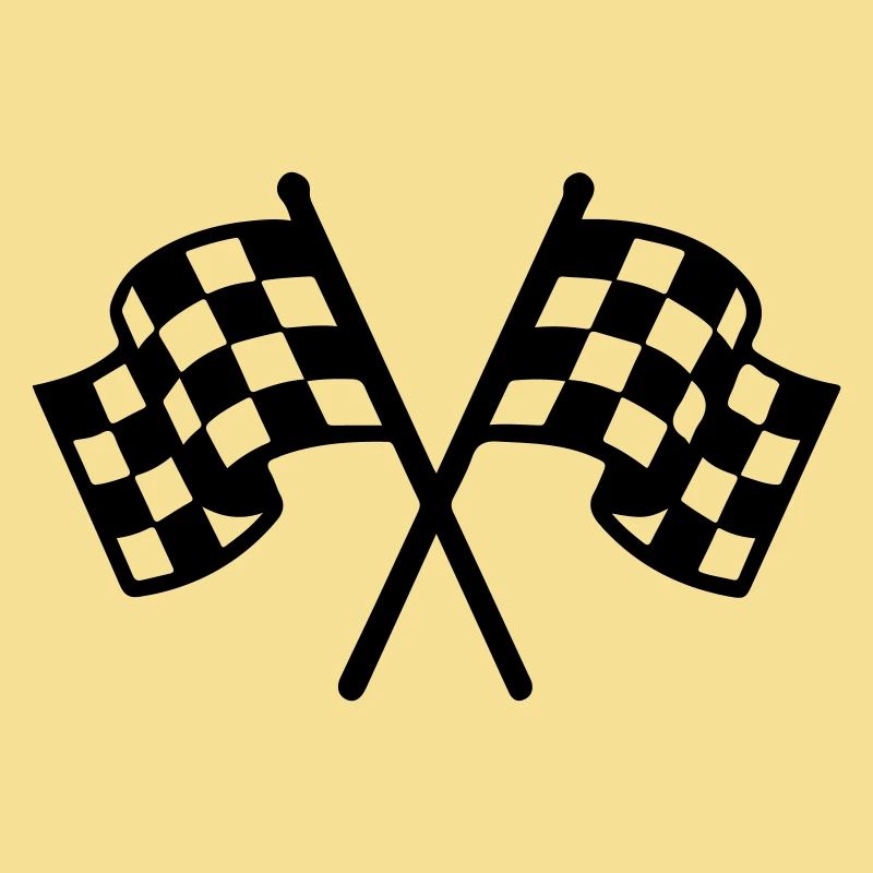 Icône du drapeau de course