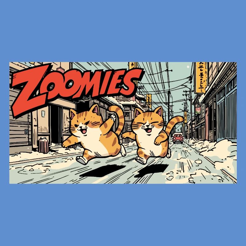 Course de chat anime
