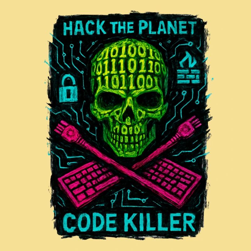Hack the Planet Code Killer - Cyber Security