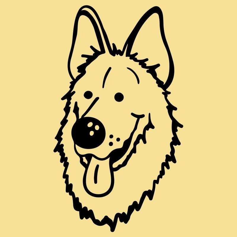 Lustiger Deutscher Schäferhund
