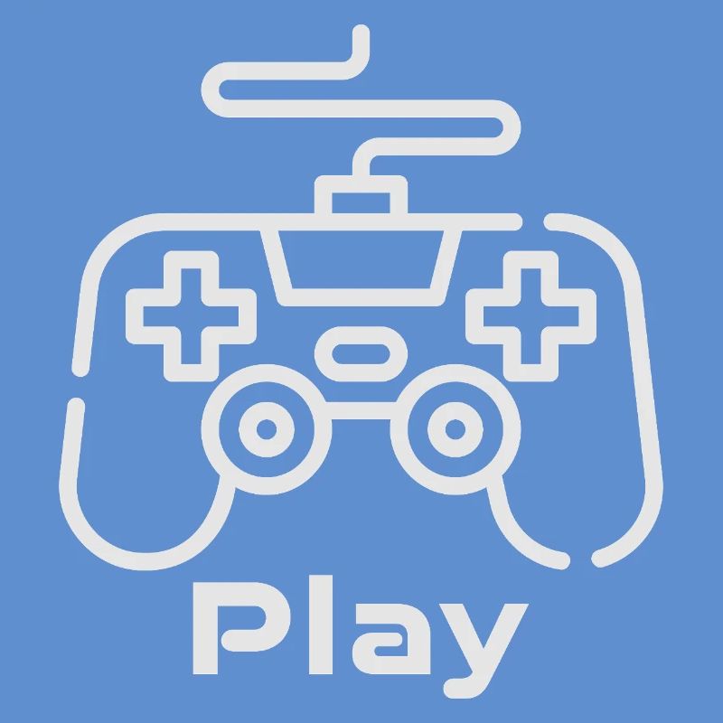 Retro Gaming Controller Illustration
