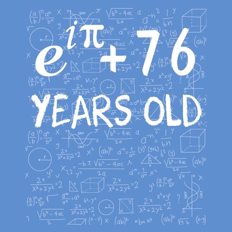 75th birthday 75 years Euler Identity math gift