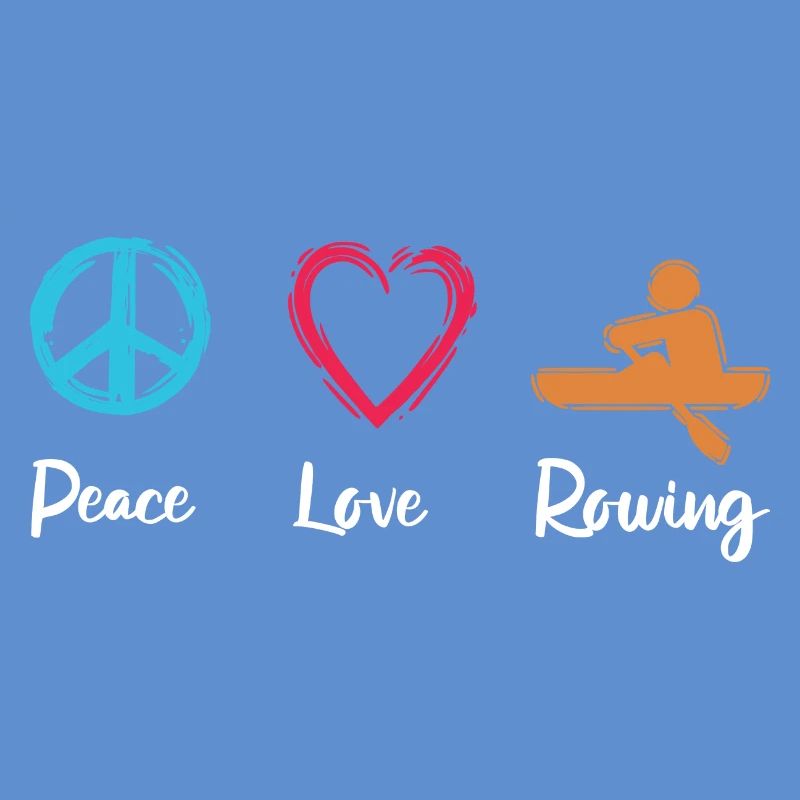 Frieden Liebe Rudern