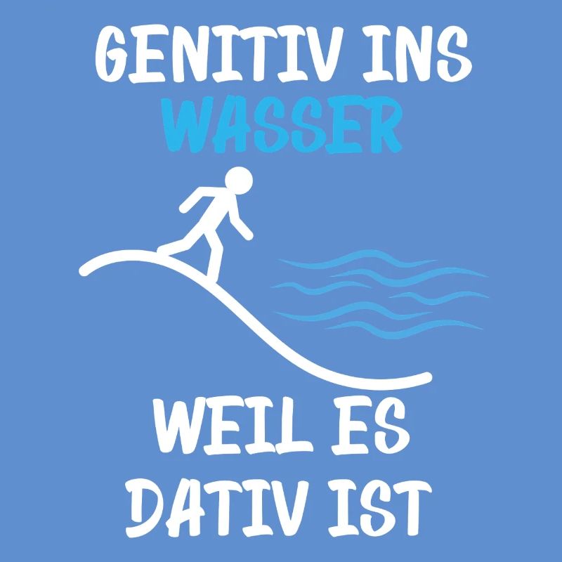Genitive into the water because it's dative