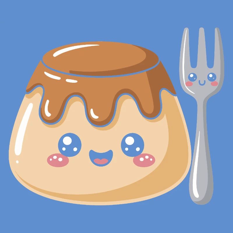Pudding Mit Gabel