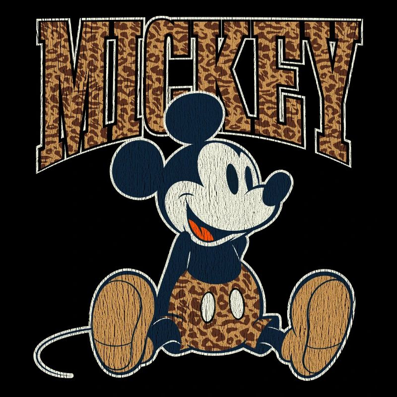 Mickey & Minnie Sitting Mickey in Leopard Look