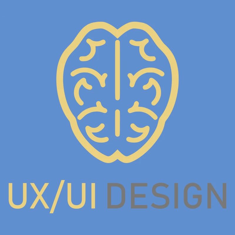 UX UI Design Logo Brain Thinking Programming