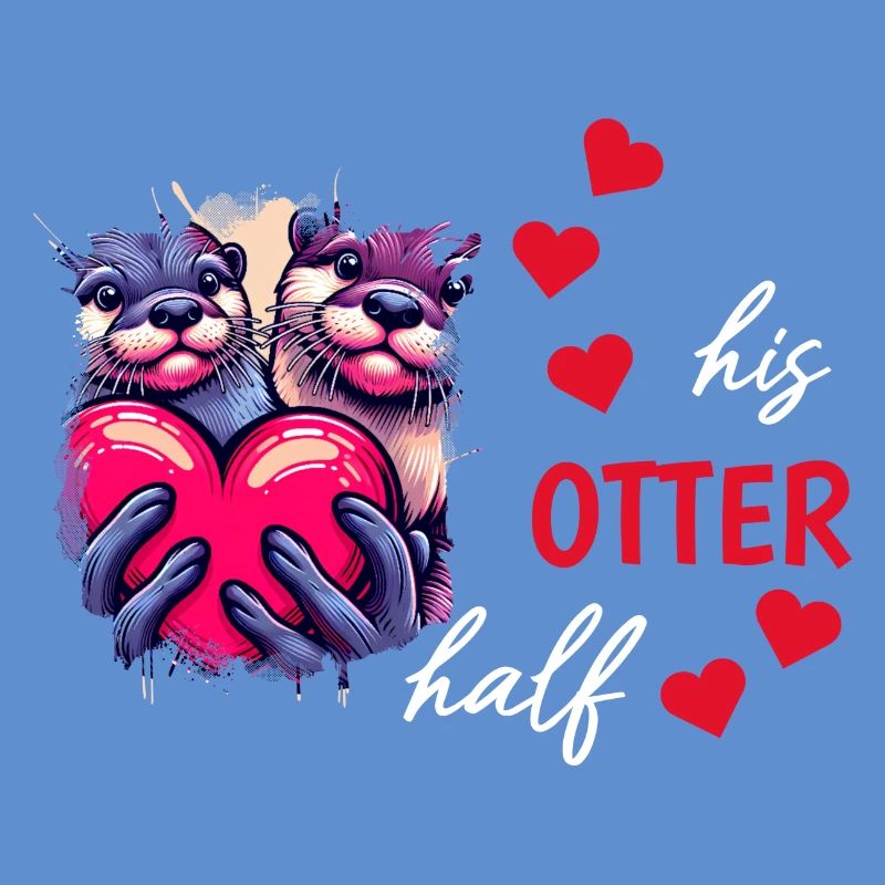 Otter half liebe geschenk