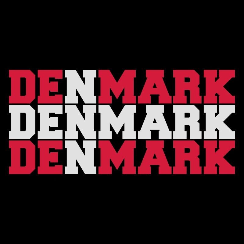 Denmark Danmark Flag Logo