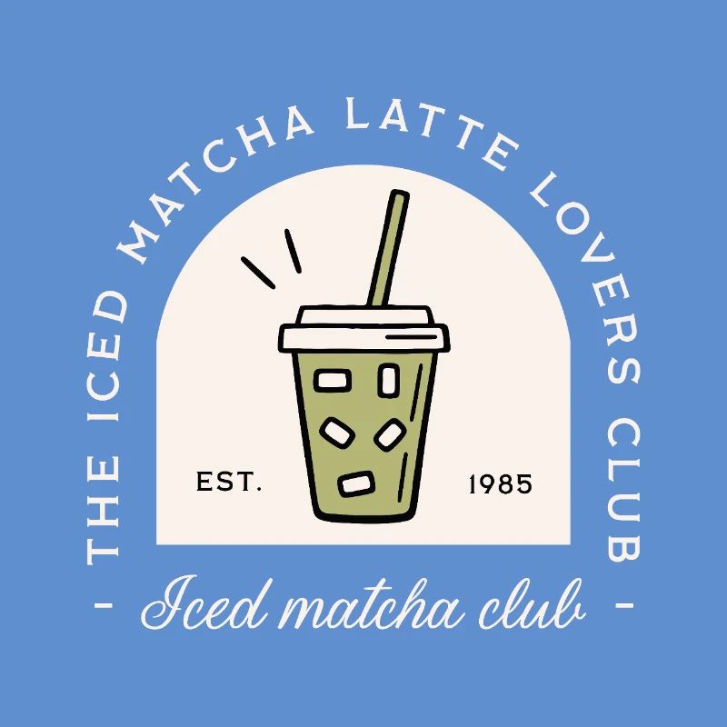 Iced matcha latte boisson japonaise humour