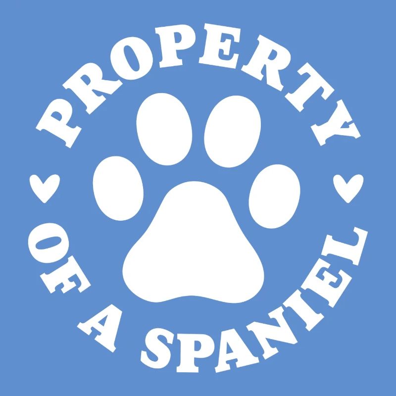Eigentum eines Spaniels