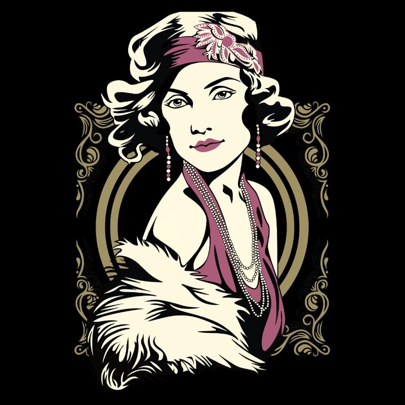 Flappers Mädchen VIOLETT