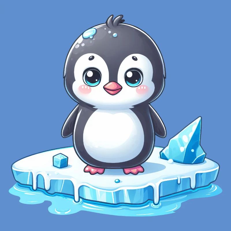 Penguin, Global Warming & Melting Ice Desert