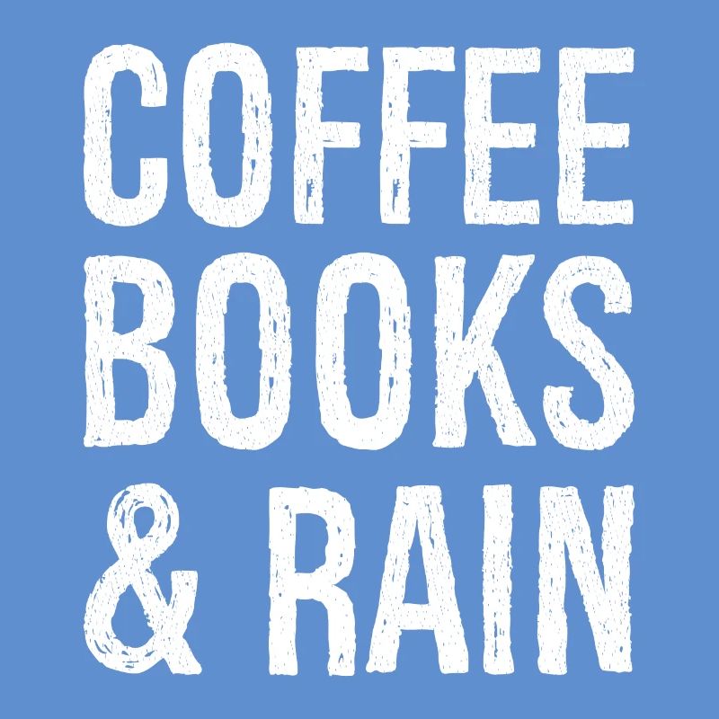 coffee books rain funny shirt